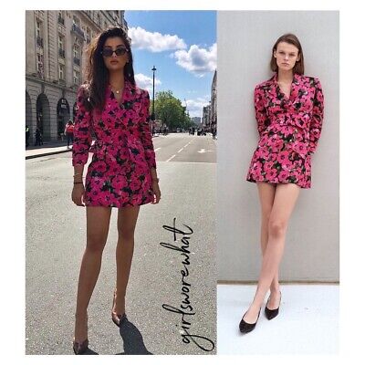 Zara Women Floral Print Dress Blazer 3137/029 Blogger Fav Zara Women Floral Print Dress Blazer 3137/029 Blogger Fav