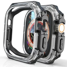 For Apple Watch Ultra 3 Series 11 10 9 8 7 6 SE 42/44/45/49mm Rugged Bumper Case
