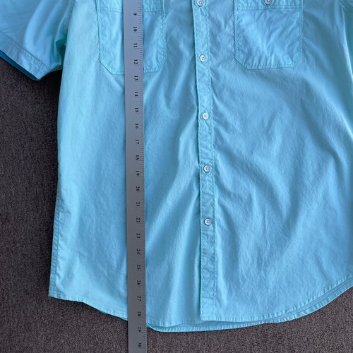 Paper Denim & Cloth Mens Slim Fit Casual Button Down, Size XL Mint Green stretch - Picture 3 of 5
