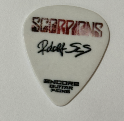 Scorpions スコーピオンズ　ルドルフシェンカー　ギター　ピック SCORPIONS RUDOLF SCHENKER SIGNATURE GUITAR PICK MONSTERS OF ROCK
