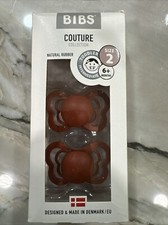 Bibs Supreme 2pk Rubber Pacifier Size 2, 6-18 Months Woodchuck Damaged Box NEW