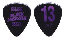 Black Sabbath Geezer Butler 13 black/Purple Guitar Pick - 2013 Reunion Tour
