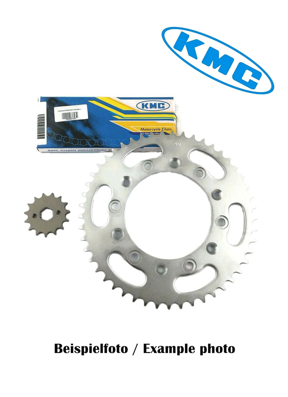 Kit chaîne et pignons de transmission moto 520 pour Kawasaki et Yamaha