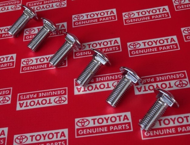 Toyota Land Cruiser 1970-1984 FJ40 BJ40 BJ42 Genuine Front Bumper Bolts set of 6