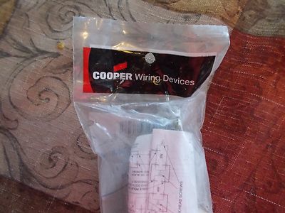 NEW Cooper 2221V Single Pole Industrial Ivory Toggle Light Switch *FREE SHIP*