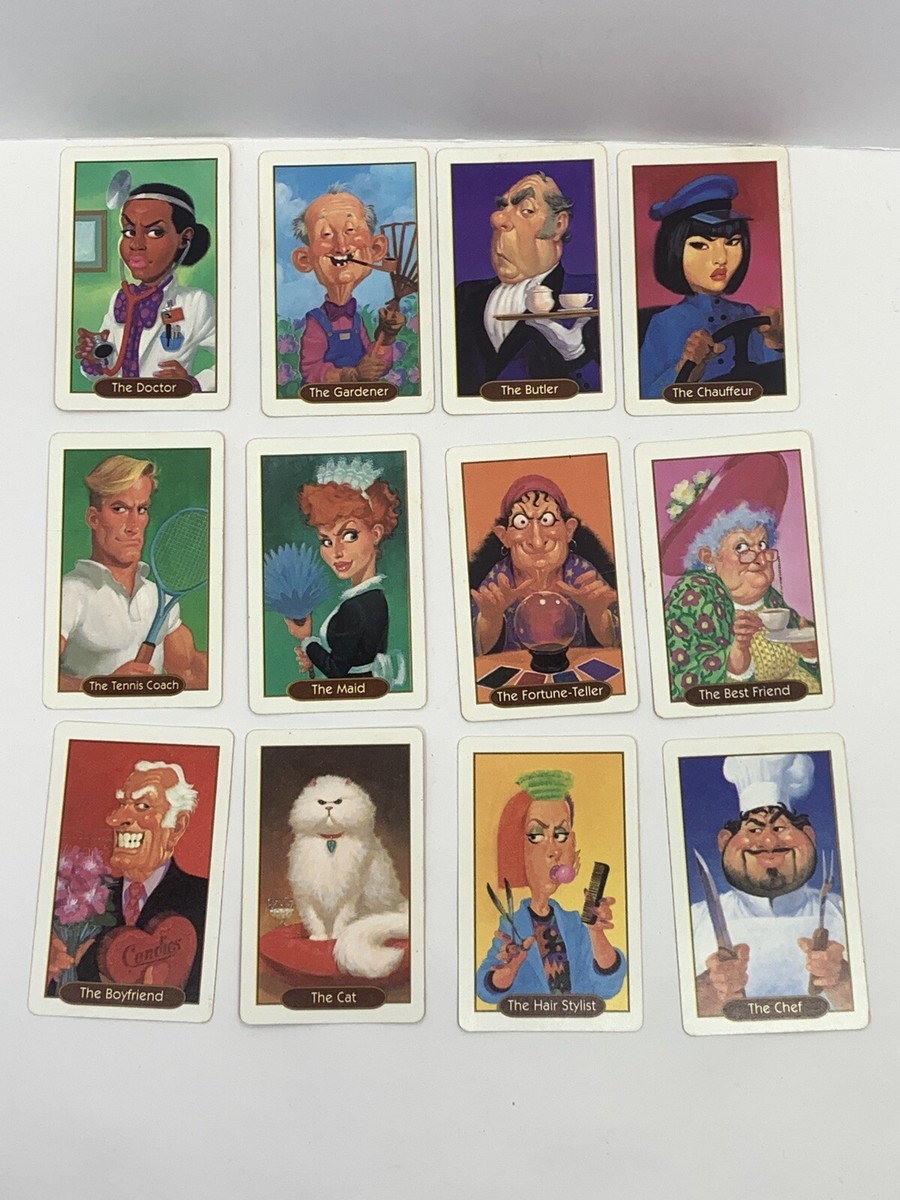 13 Dead End Drive Board Game 12 Character Cards Replacement 1993