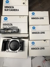 3X Minolta Maxxum GT 35mm SLR film camera W/AF 28-80/3.5-5.6 D SILVER LENS