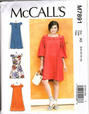 McCall's M7891 Misses 6 to 14 Cold Shoulder Dresses Uncut Sewing Pattern New