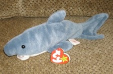 Ty Beanie Babies Crunch The Shark New