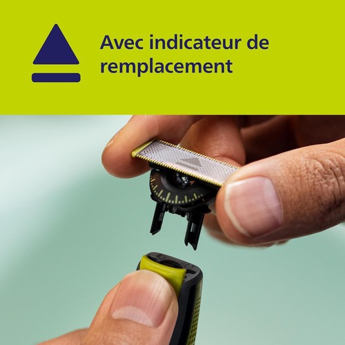 LOT DE 2 LAMES PHILIPS OneBlade 360 QP420/50 RECHARGE TETES ONE BLADE - Imagen 3 de 7
