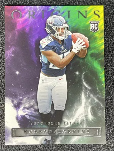 2022 Panini Origins Football Hassan Haskins RC Rookie #130 Tennessee Titans