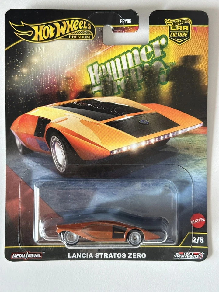 Hot Wheels Premium LANCIA STRATOS ZERO HAMMER DROPS CAR CULTURE - Bild 1 von 1