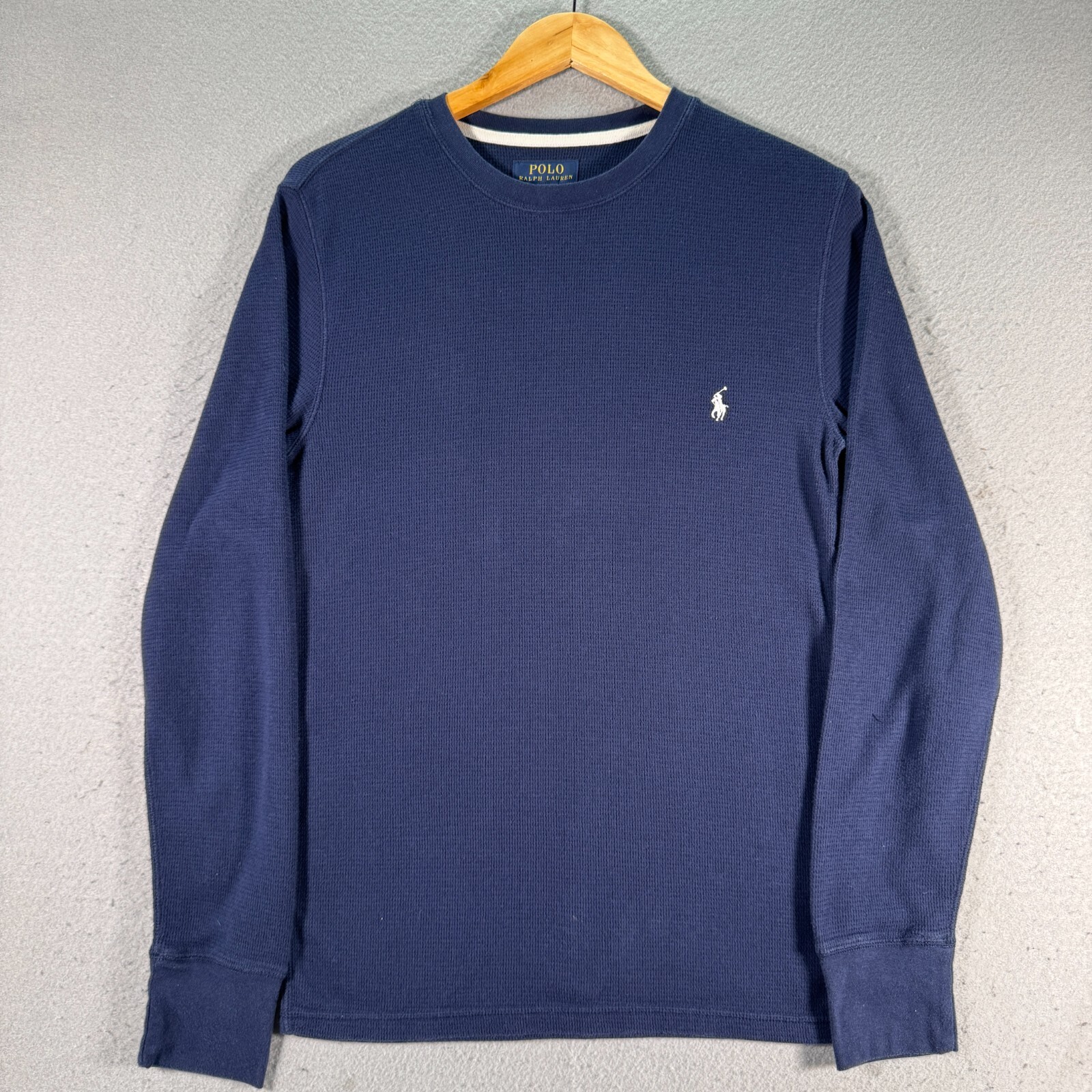 Polo Ralph Lauren pigiama maglia manica lunga camicia uomo piccolo blu piccolo pony