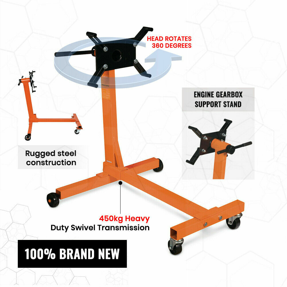 450kg Heavy Duty Swivel Engine Stand Gearbox Transmission Mount 1000lb