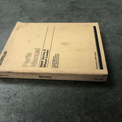 CAT CATERPILLAR 966F SERIES II WHEEL LOADER PARTS CATALOG MANUAL BOOK 1SL