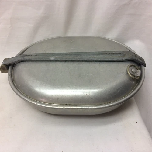 Vintage Military WW1 1918 Mess Kit Pan w/ Lid F&J U.S. Army Navy Marines