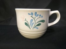 Yamaka Fascino Stoneware Coffee Mug Tea Cup Floral Design Japan Old Vintage NICE