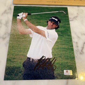 BUBBA WATSON PGA GOLF SIGNED AUTOGRAPHED 8x10 PHOTO- MASTERS GlobalAuthenics COA