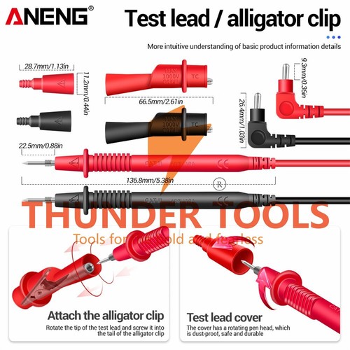 Thunder Tools ANENG MH10 Digital Insulation Resistance Tester 0.1MΩ-2000MΩ - Bild 10 von 23