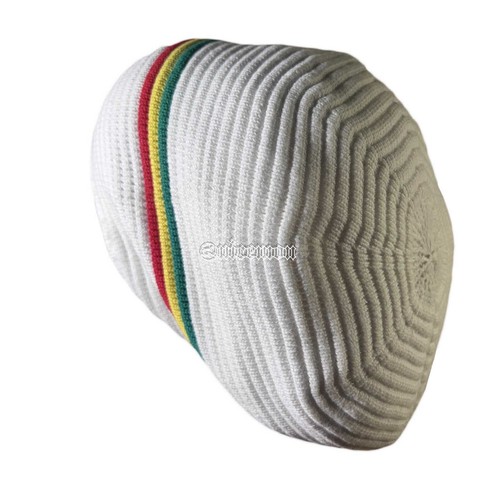 Cappello Berretto Rasta Dreadlocks Tam 100% Cotone Berretto Reggae Marley Giamaica M/L - Foto 63 di 65
