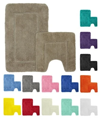 Mayfair Luxury Ultimate Microfibre Bath Mat Rug Pedestal Super Soft Non Slip