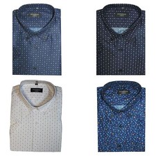 Men's Plus Size Dress Shirt Dot Print– Perfect for Business, Casual, Party Looks