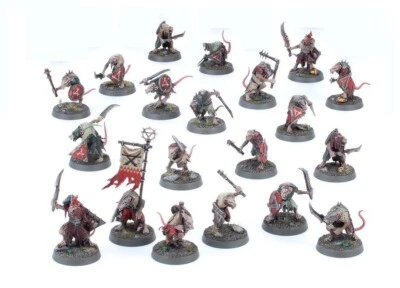 GAMES WORKSHOP 20x Clanrats - Warhammer AoS - Skaven - Ratas de Clan - SkavenTide