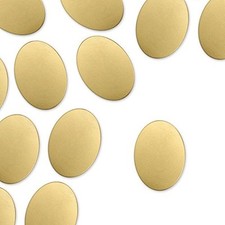 1/4" by 3/8" OVAL Soft Strike BRASS Stamping Blanks - ImpressArt