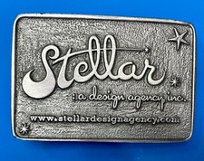 Stellar - A design Advertising Agency Vintage Company Promo Belt Buckle