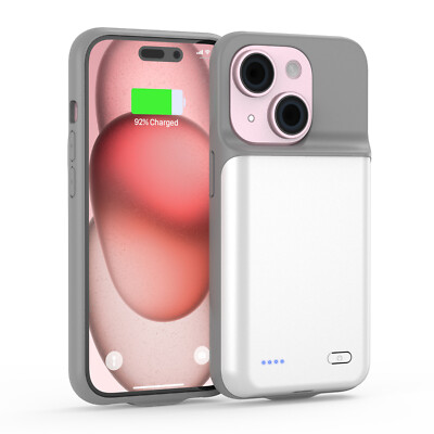 6800mAh Battery Charger Case Power Bank For Apple iPhone 15 Charging Cover 6.1''
