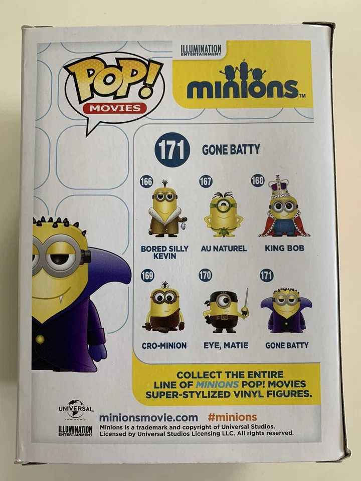 Gone Batty 171 ~ Minions ~ Vinilo Funko Pop ~ SDCC OFICIAL 2015 + PROTECTOR GRATUITO Foto 3 de 4