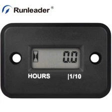 Digital Hour Meter for Snowmobile Generators Gasoline Engines Waterproof IP68