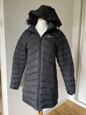 Mountain Warehouse Extreme Puffer Coat Womens Uk 12 Black Down Filled Duvet Hood