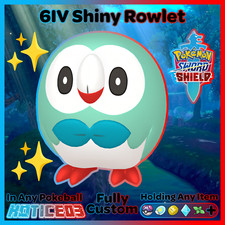 ✨ Ultra SHINY 6IV ROWLET ✨ Pokemon SWORD and SHIELD - Alolan Starter +MasterBall