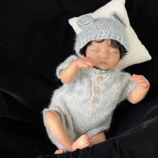 49CM Lifelike Newborn Baby Doll Reborn Levi Sleeping Soft Vinyl Dolls Handmade