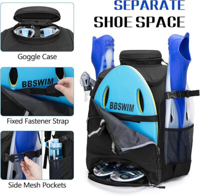 NEW! Large Heavy-Duty Backpack Top-Loading Duffel Bag for Sports/Hiking/Travel