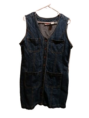 denim jumper dress for women Denim Jumper Dress main image 1