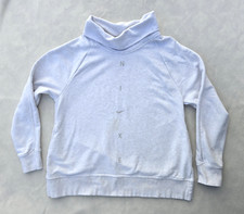 Nike Womens Sweatshirt Size Medium Light Gray Heather Funnel Neck