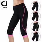 CHEJI Women's 3/4 Cycling Shorts Tights Padded Ladies Bike Cycle Shorts Knickers