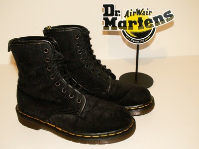 vintage Dr. Martens 1460 BLACK VELVET boots made in ENGLAND 8-eye UK 5  (doc258) | eBay
