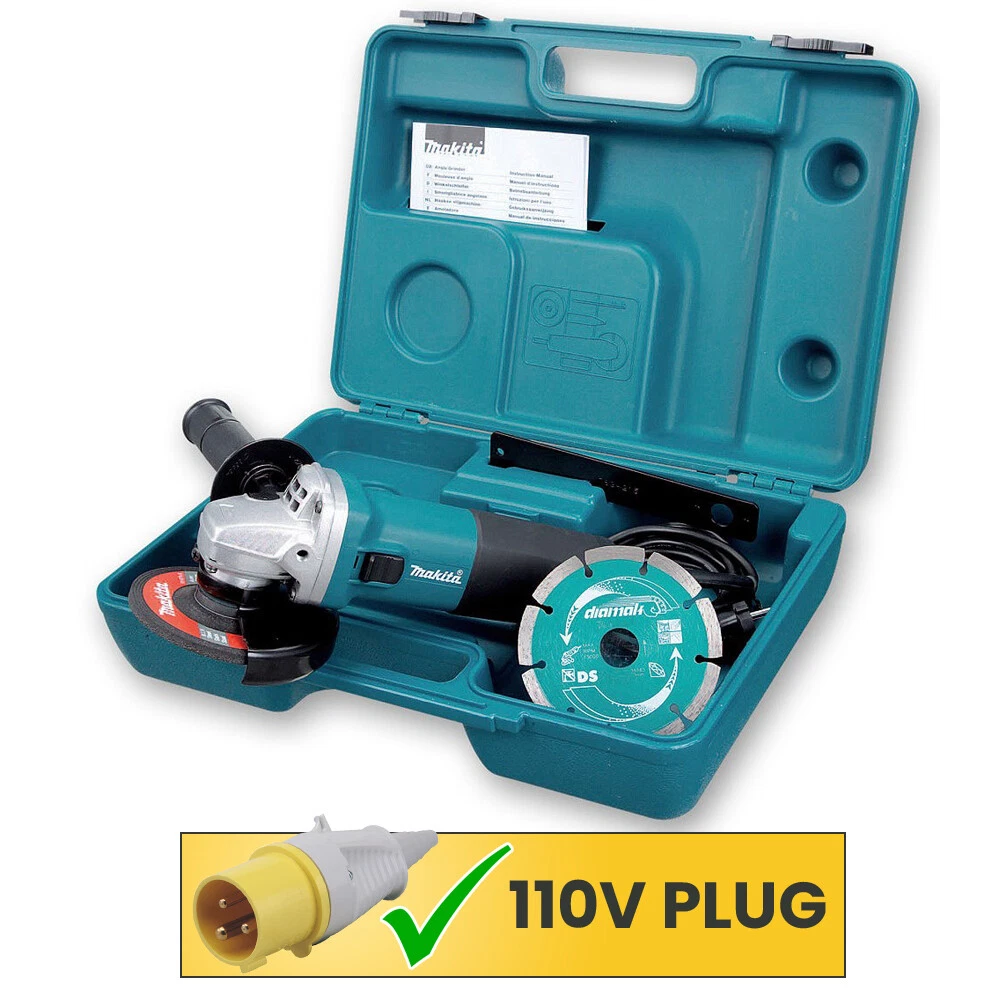 Makita GA4530RKD 115mm 4.5 Angle Grinder With Case Diamond