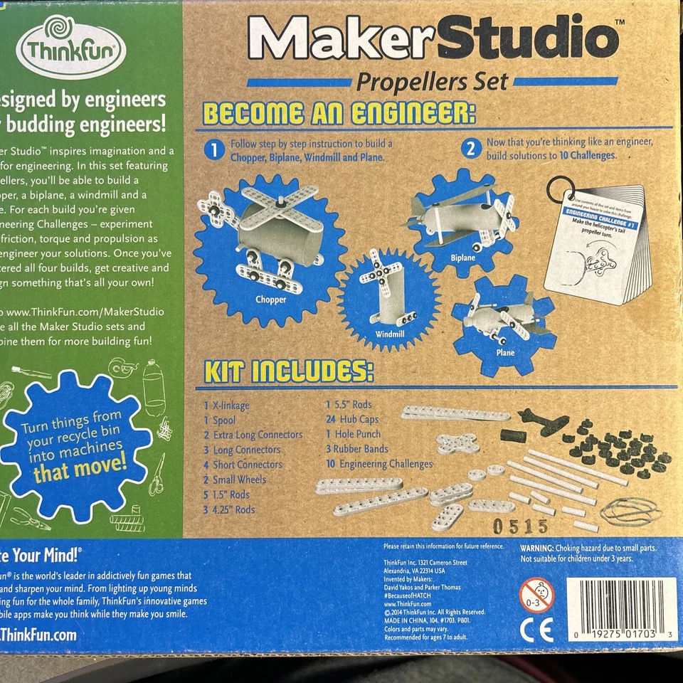 MAKERSTUDIO. Propellers Set. Ages 7+. 10 Engineering. FREE Shipping - Image 2 of 4