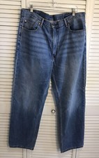 Levis 550 Relaxed Fit Straight Leg Jeans Mens Size 40 X 32 Medium Wash Denim