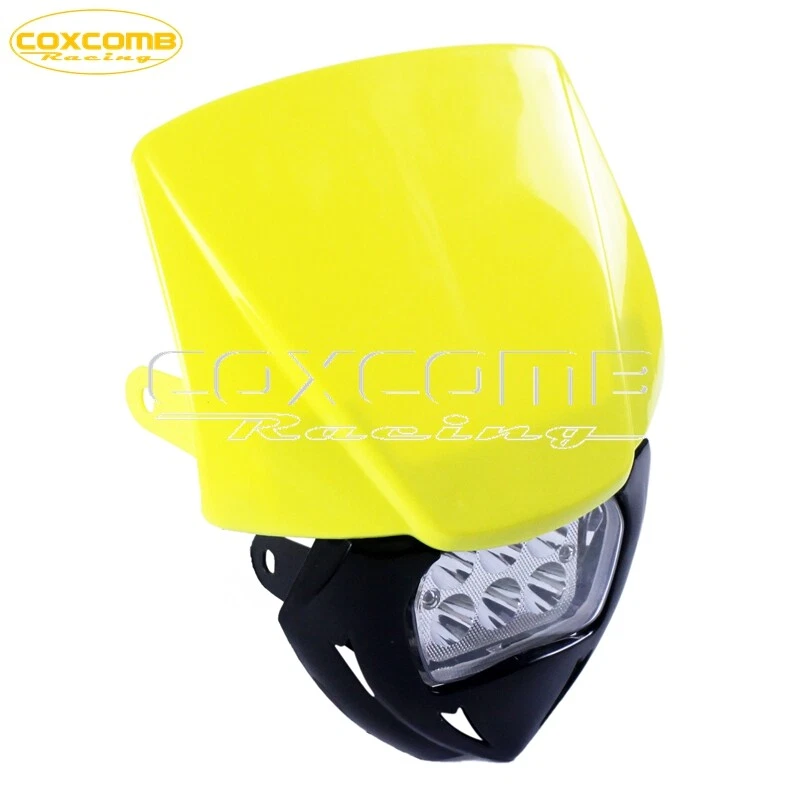 Carenado Faro LED Faro Faro para Suzuki RM125 RM250 RM400 RMX250 RMZ250 DRZ Foto 3 de 4