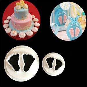2x Nouveau Bebe Pieds Fondant Cutter Moule Gateau Glacage Pate De Sucre Bakeware Decor Outil Ebay