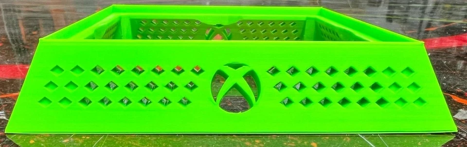 Soporte vertical Xbox Series X - Impreso en 3D - Verde fluorescente ~ Envío rápido a Ohio ~ Foto 2 de 4