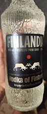 Finlandia bottle, EMPTY; frozen ice glass designed Tapio Wirkala
