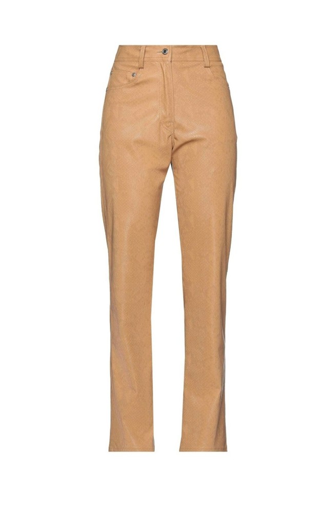 MSGM Womens Flare Leg Faux Leather Trousers  Size 6, new, orig $ 650