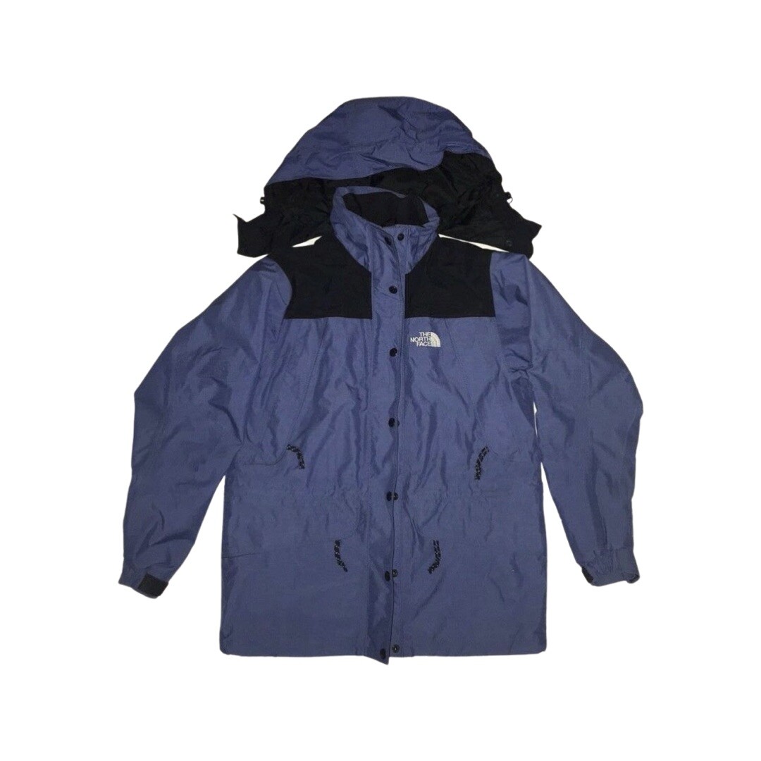 VTG The North Face Gore-Tex BLUE Mountain Guide Jacket Women M RARE