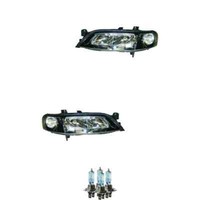 Scheinwerfer Set H7/H7 Schwarz FüR Opel Vectra B Caravan CC Inklusive Lampen